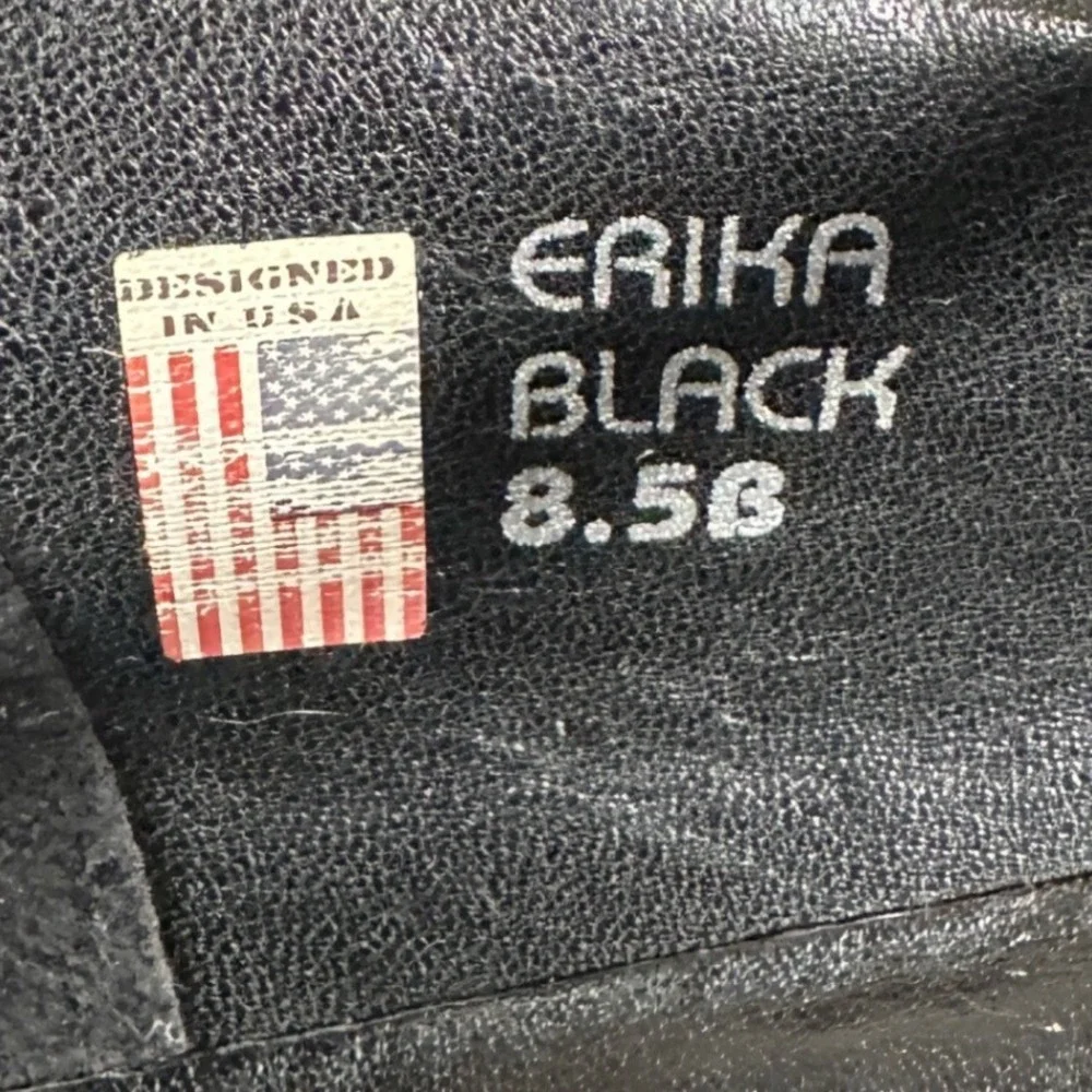 Earth Erika Black Suede Platform‎ Mary Jane Shoes 8.5 Chunky Goth Y2K 90s grunge